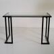 Artelano, glass and metal desk, France 1980
