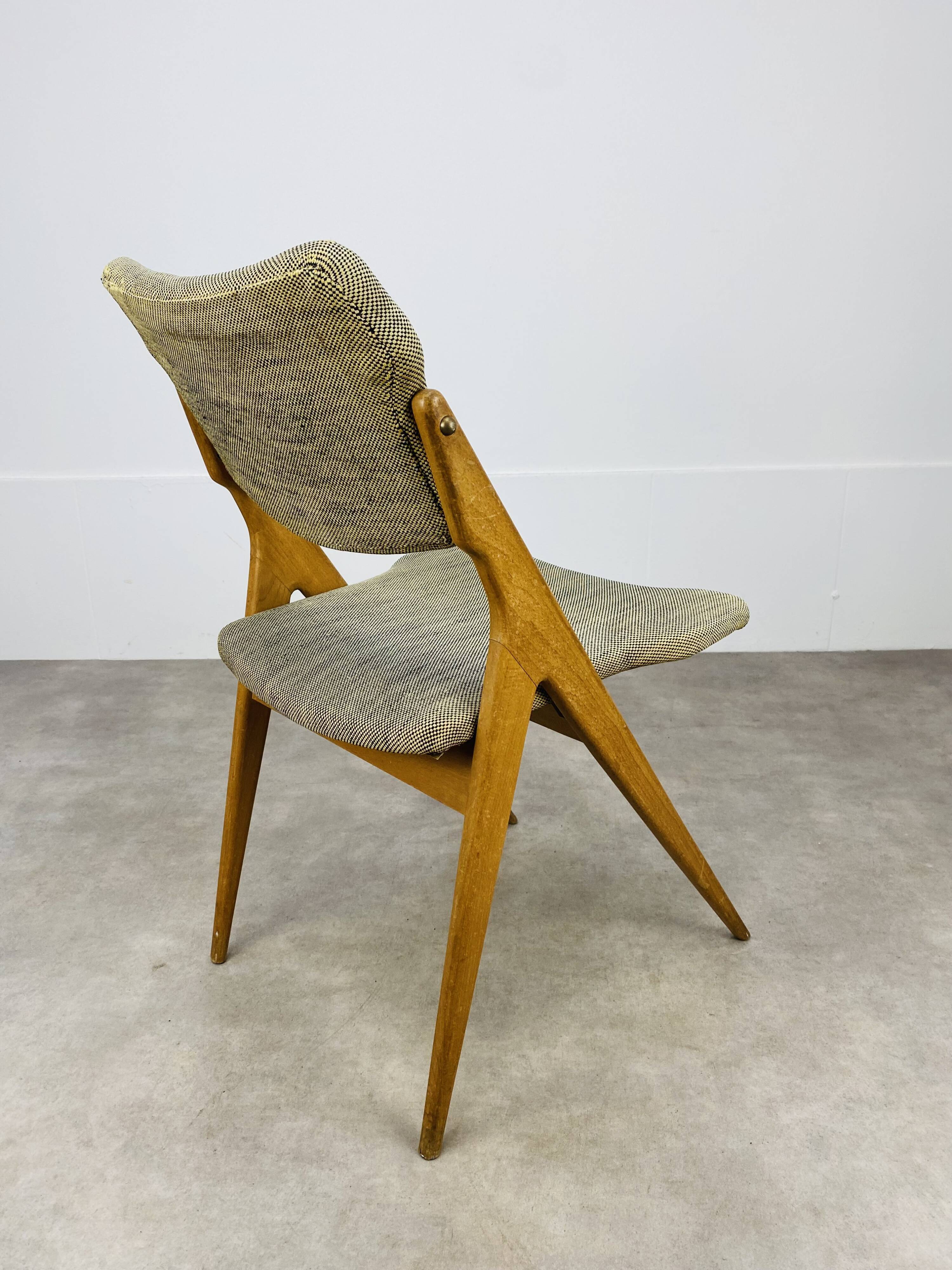 Chaise ciseaux Guermonprez éditions Godfrid années 50