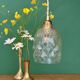 Suspension globe vintage en verre