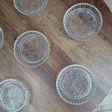 Set of six vontahe glass bottle rest