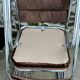 Set of 4 brown velvet zigzag chairs 1970
