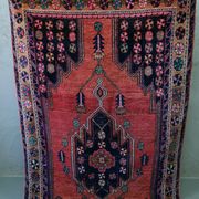 Tapis antique de maslaghan persan tissé à la main années 20 254x135cm