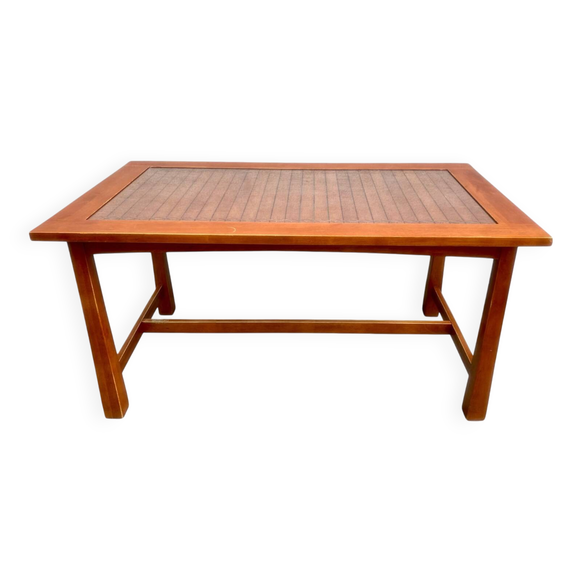 Exotic glass and solid wood table in Thailand