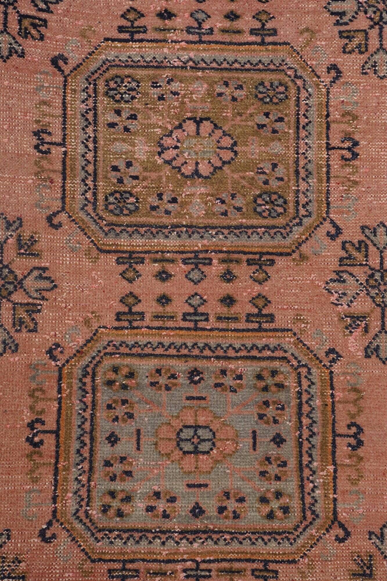 Vintage Turkish hallway rug 80x651 cm