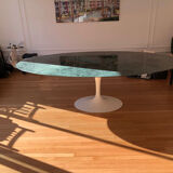 Knoll Saarinen table 244 cm green marble from the Alps