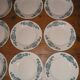 6 dinner plates, 6 plates service hollow earthenware Longchamp model Lutèce