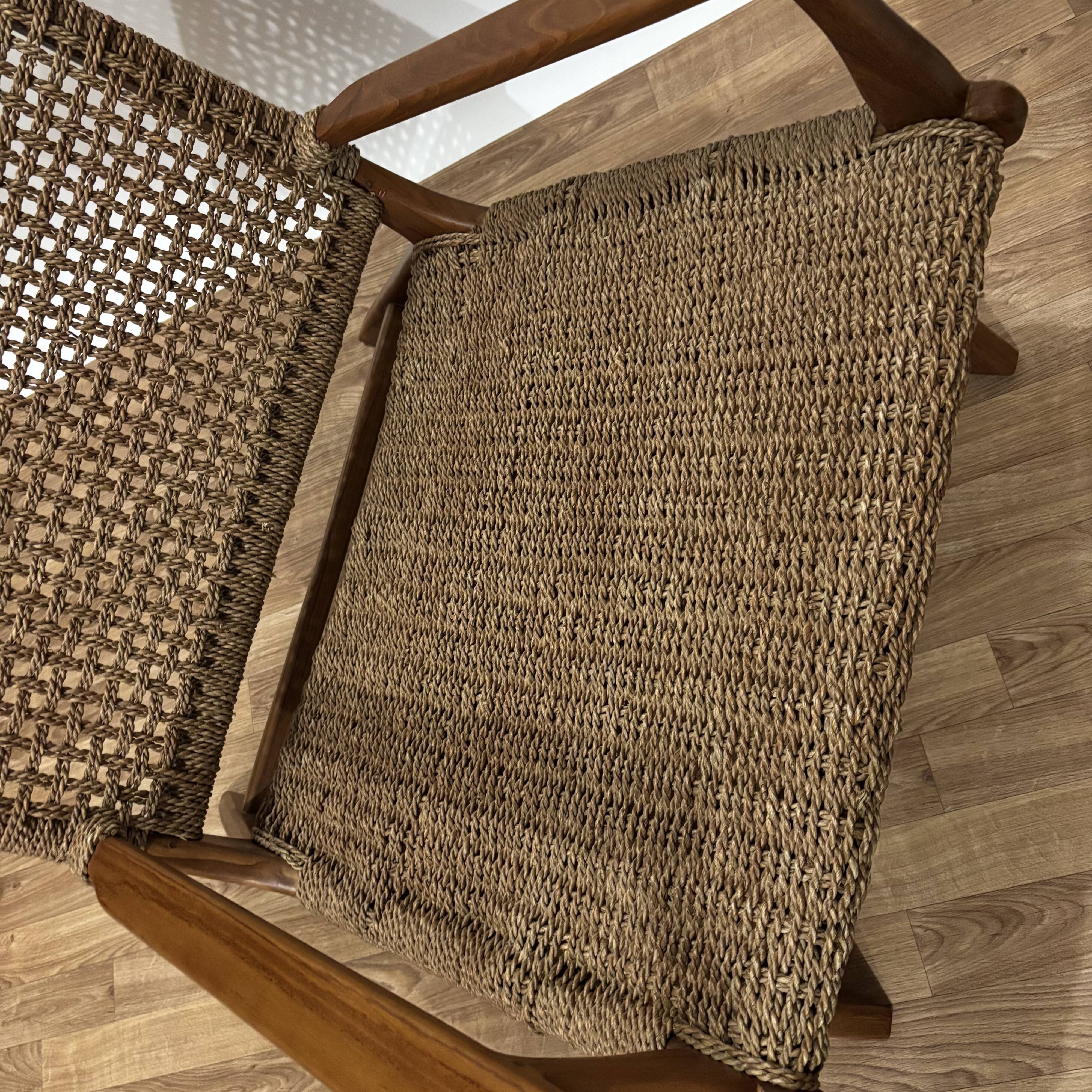 Paire de fauteuils en corde Olivier de Schrijver