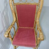 Fauteuil en rotin années 1920-1930