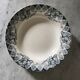 Six hollow plates Terre de Fer