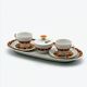 Service à café Thomas Rosenthal années 70 en porcelaine florale
