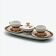 Service à café Thomas Rosenthal années 70 en porcelaine florale