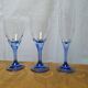 Service of 30 blue footed glasses.