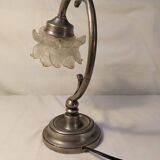 Lampe de table Art Déco en étain véritable circa 1920