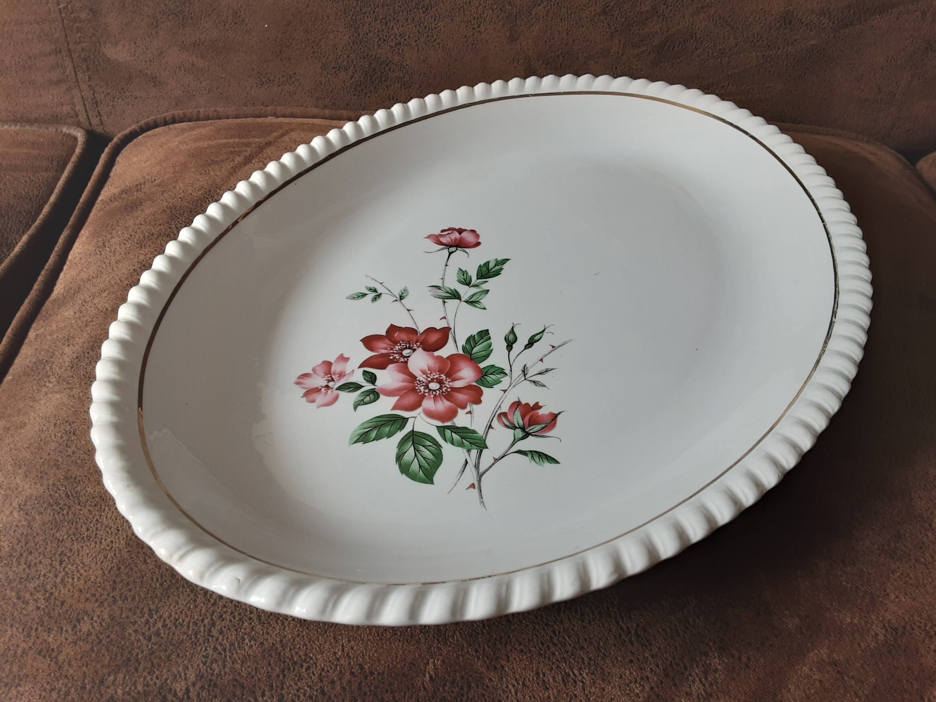 Oval dish Luneville Badonviller