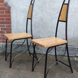 Série de 4 chaises vintage