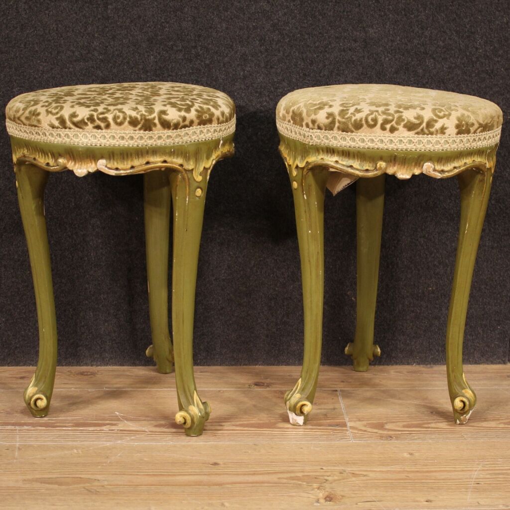 Pair of Venetian stools from the 20th century