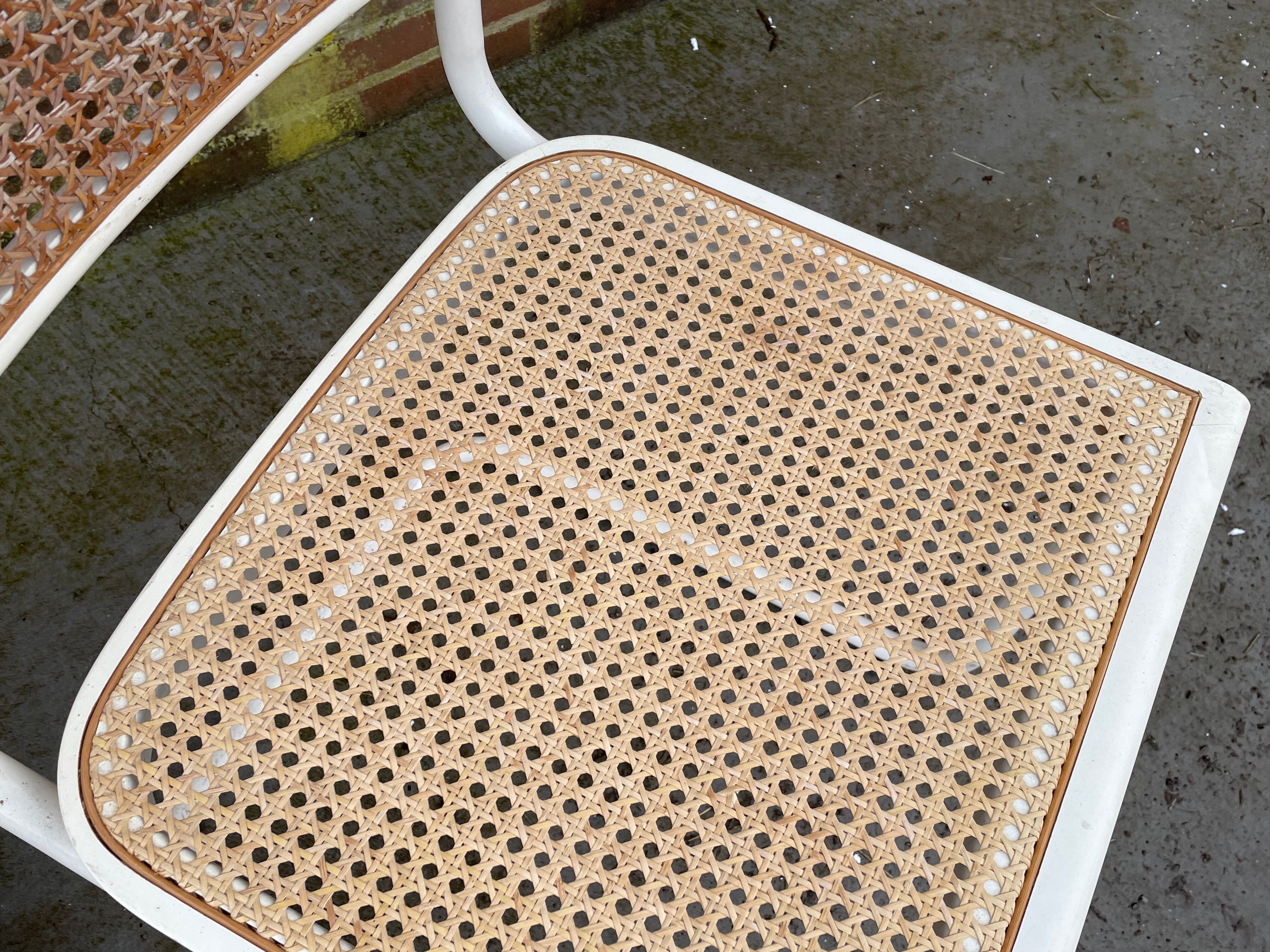 Set of 4 Cesca Model chairs by Marcel Breuer