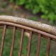 Banquette en rotin deux places, vintage