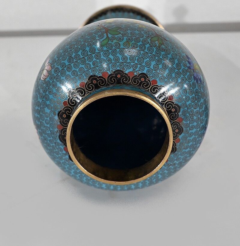 Potiche in cloisonné and bronze enamels, Japan – late nineteenth
