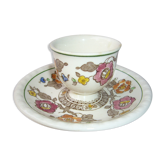 old-time cockroach with floral decoration with its cup