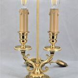 Louis XVI style gilded bronze bouilotte lamp