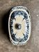 Sauceboat with lid Gien in blue ironstone, "Blue Ibis" service