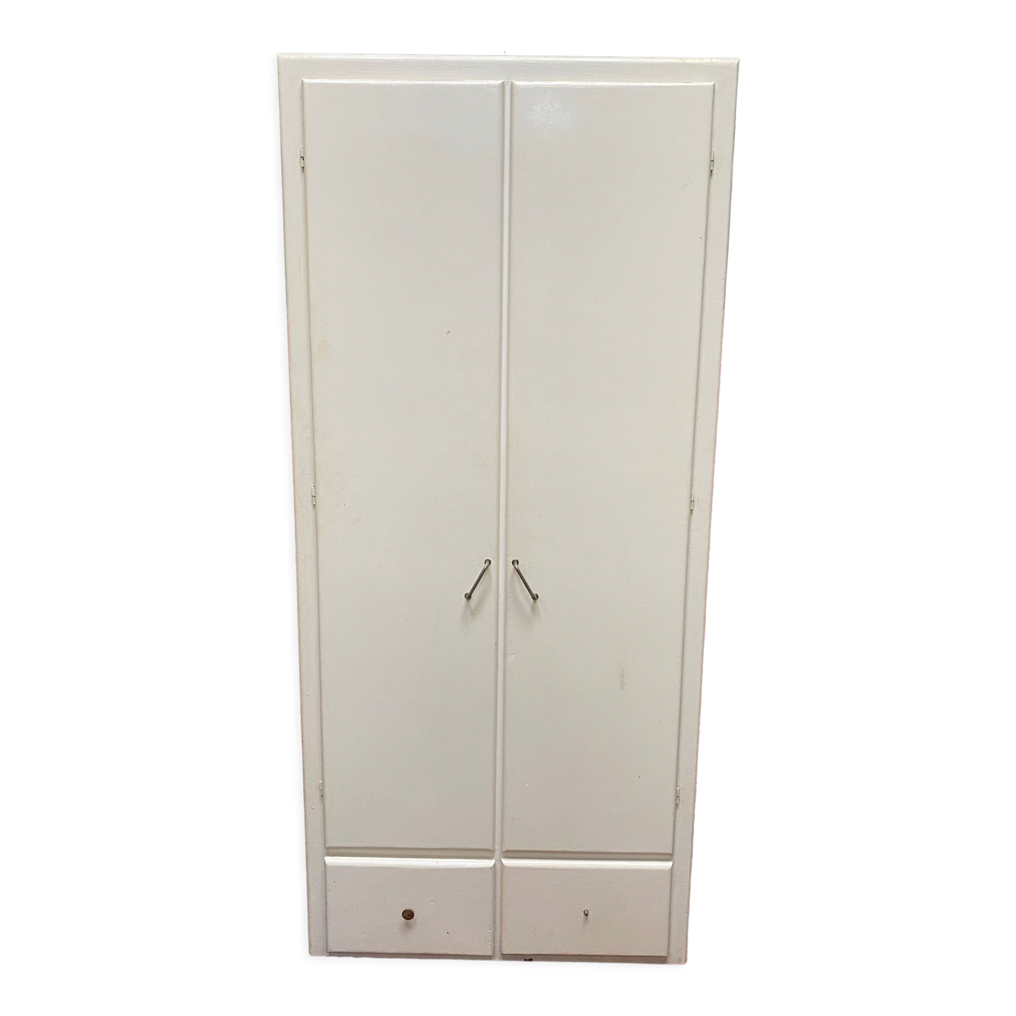 Parisian wardrobe 50s, two doors, two drawers