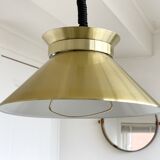 Vintage brass belid, sweden pendant, mid century hanging lamp
