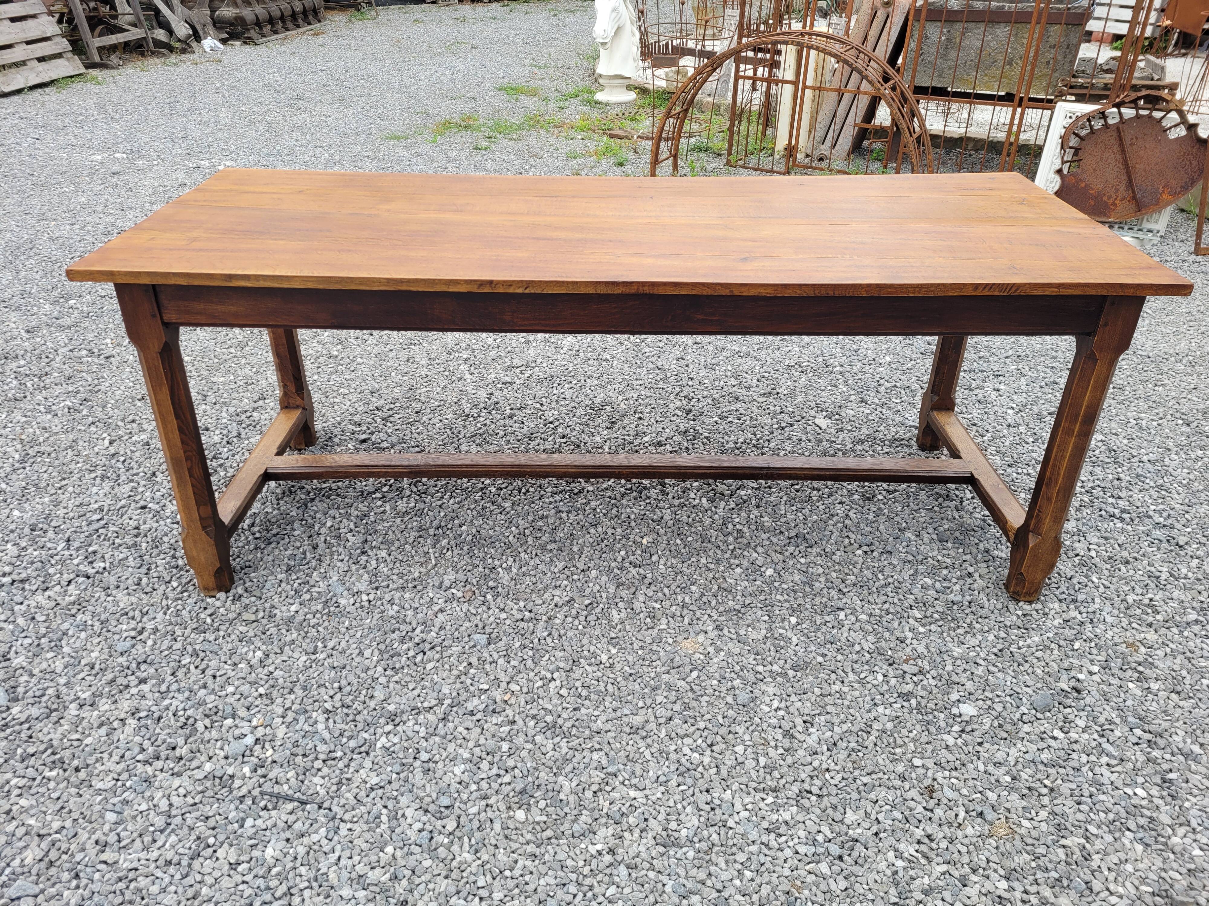 Old farmhouse table in solid oak 200×80cms