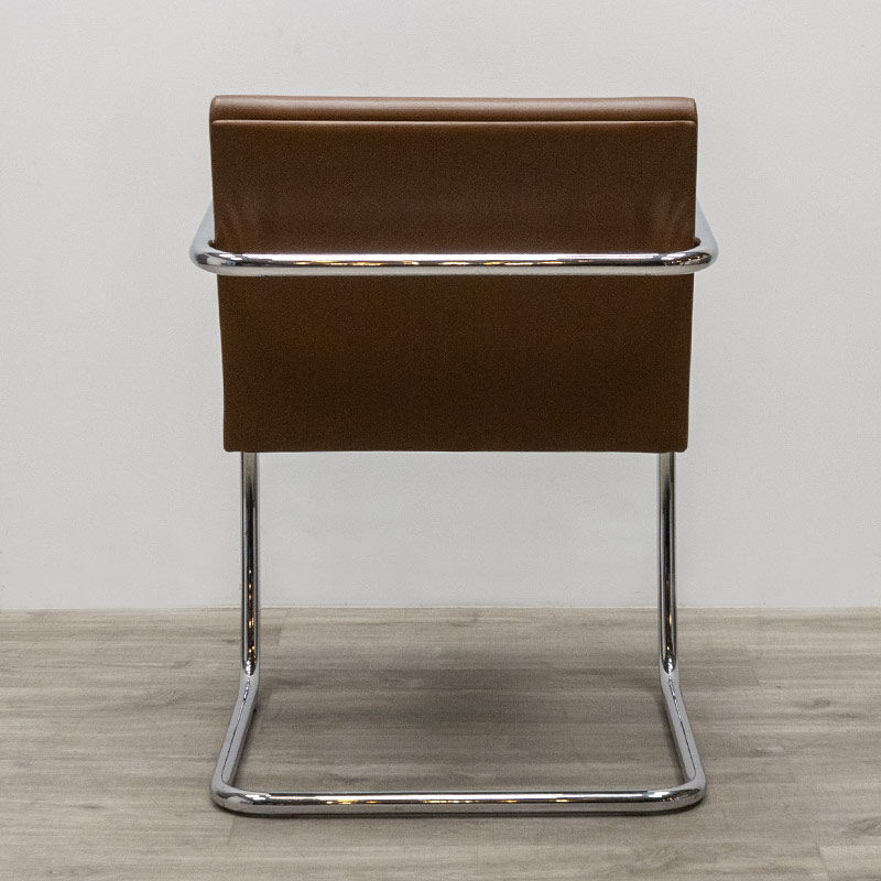 BRNO chair from the Knoll brand in brown leather