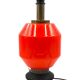 Space Age orange glass table lamp base, Italy 1960s