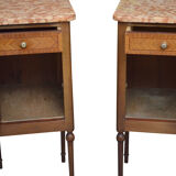 Pair of turn of the century bedside cabinets