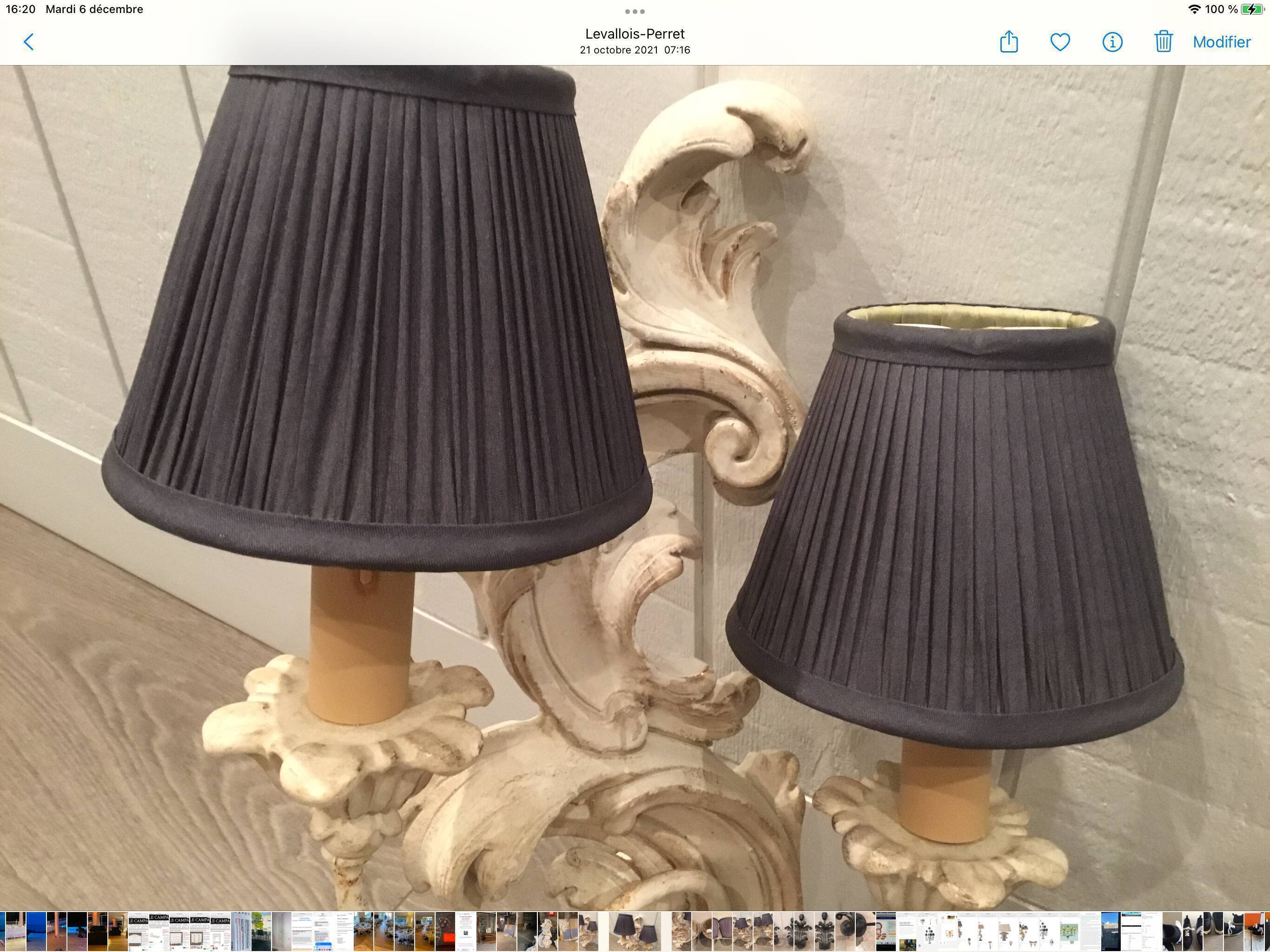 Pair of wall lamps