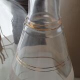 Art deco decanter gilded border