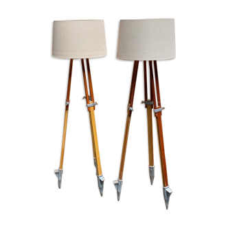 Pair of vintage lampposts