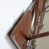 vintage wooden wall coat rack / 8 suspension pointsvintage