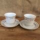2 flowering tea cups
