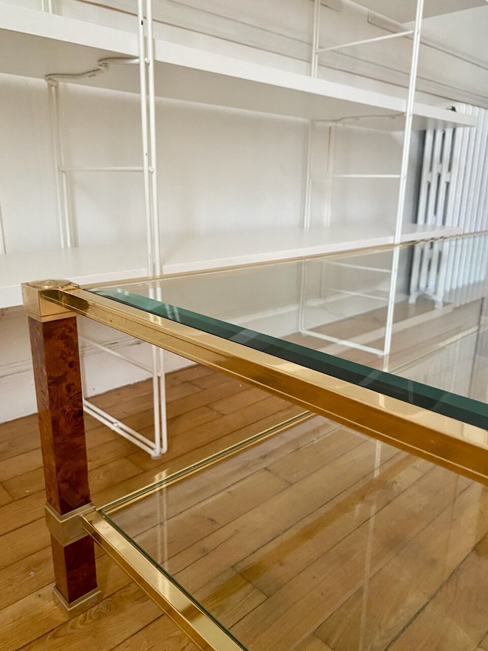 Table basse en verre Pierre Vandel
