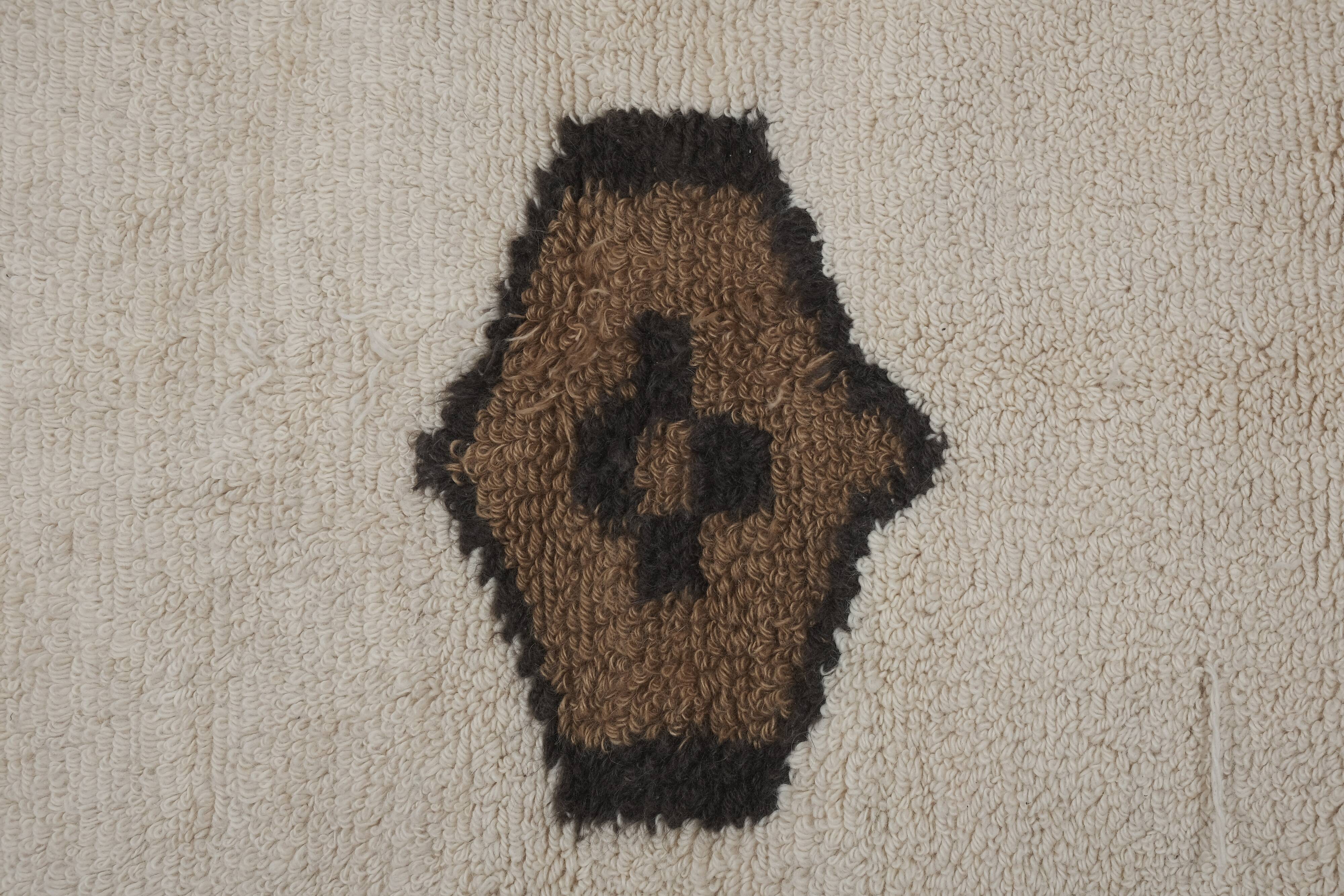 Vintage Turkish Oushak Rug Handwoven 142x213 cm