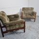 Paire de fauteuils brésiliens en palissandre années 70