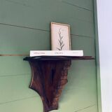 Antique wooden wall shelf