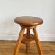 Pair of solid wood screw stools