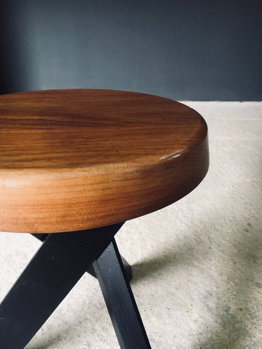 Modernist S31 Stool by Pierre Chapo, France, 1970s