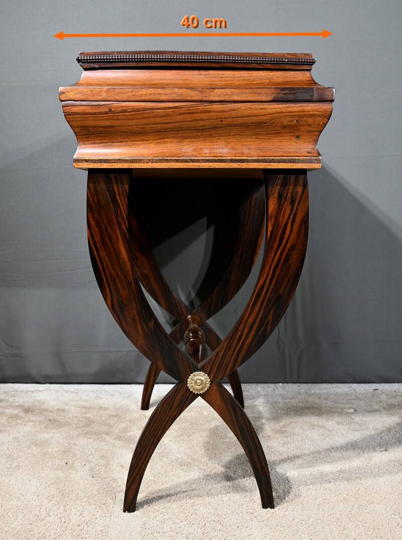 Rosewood work table, Napoleon III style, Maison Roll, Fg. St Antoin
