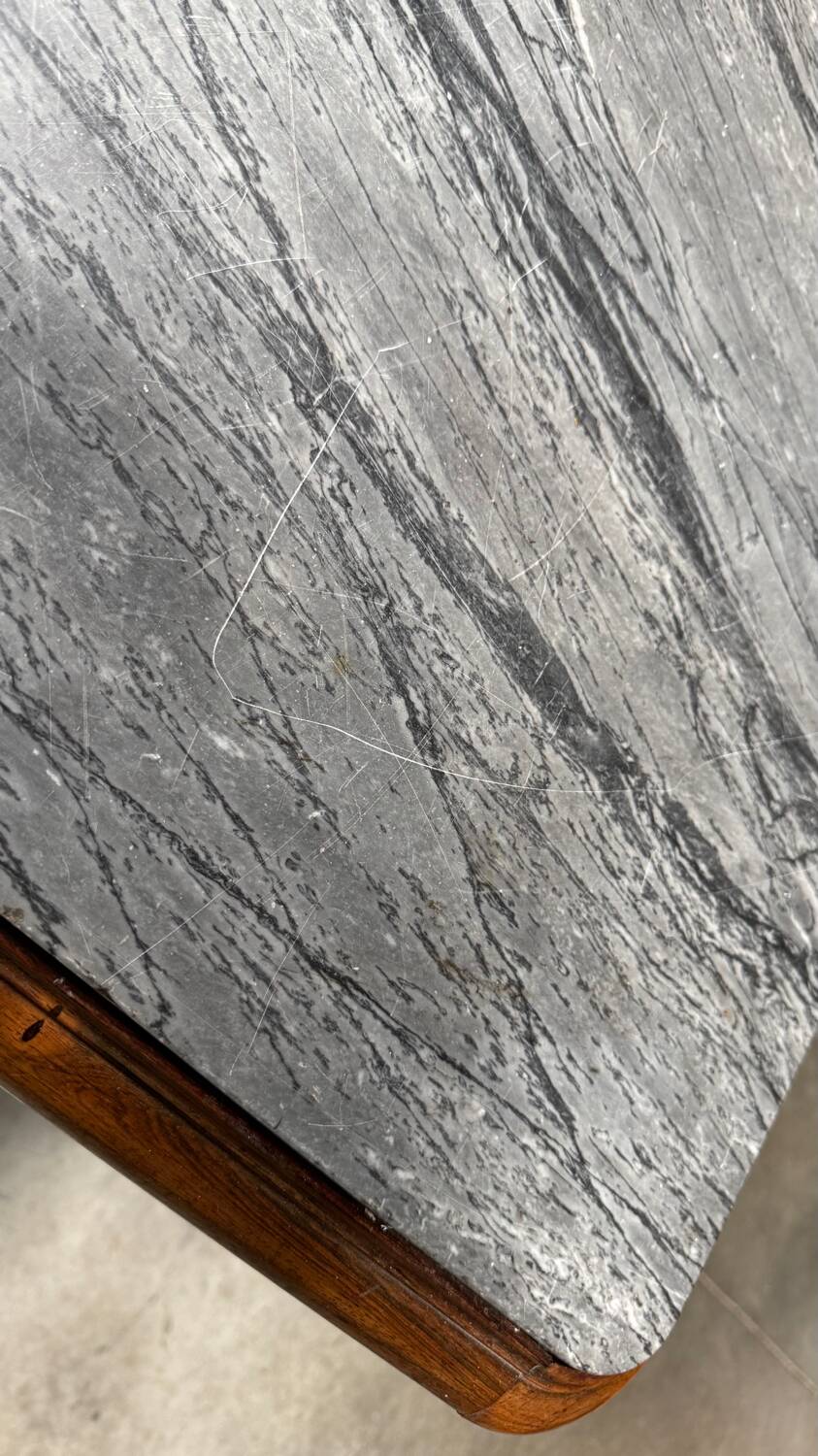 Antique chest of drawers with marble top