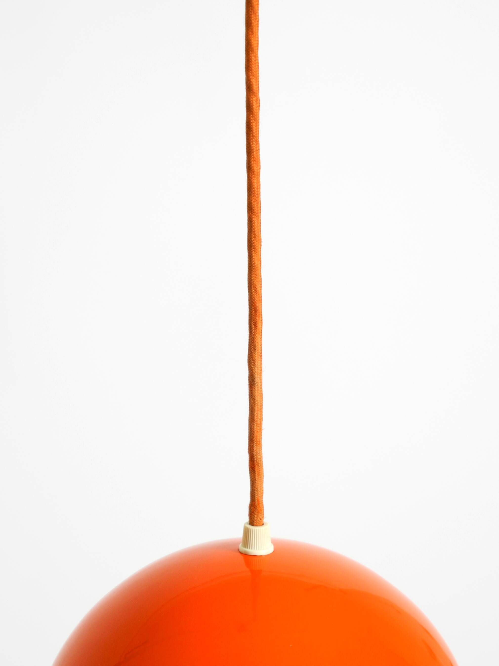 enamelled double shade Flower Pot pendant lamp by Verner Panton for Poulsen