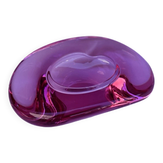 Glass ashtray, designed by M. Klinger, Železny Brod Sklo, Czechoslovakia, 1960s