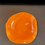 Orange ceramic dish