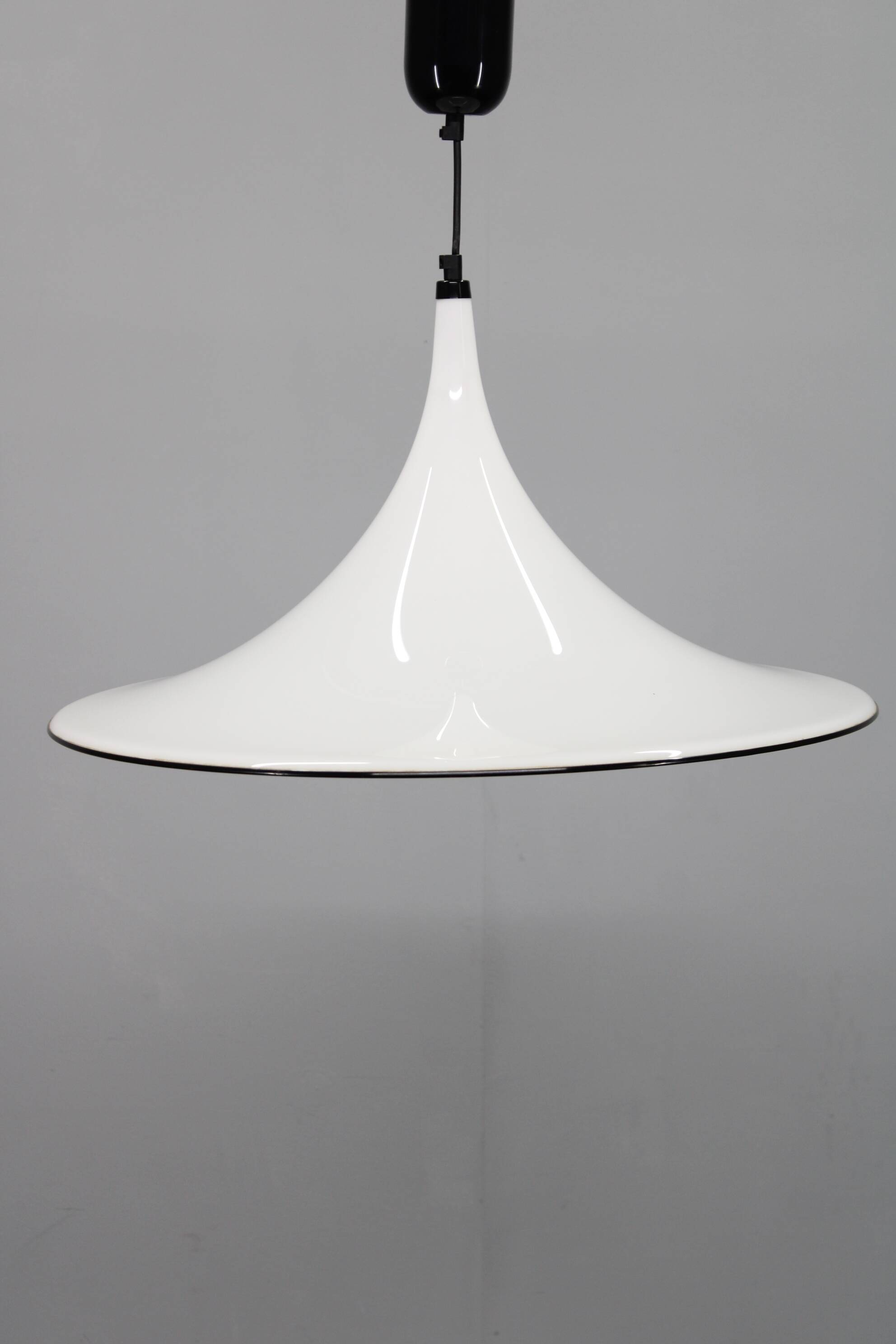 1970s Guzzini "Trumpet" Pendant Lamp by Meblo ,Italy
