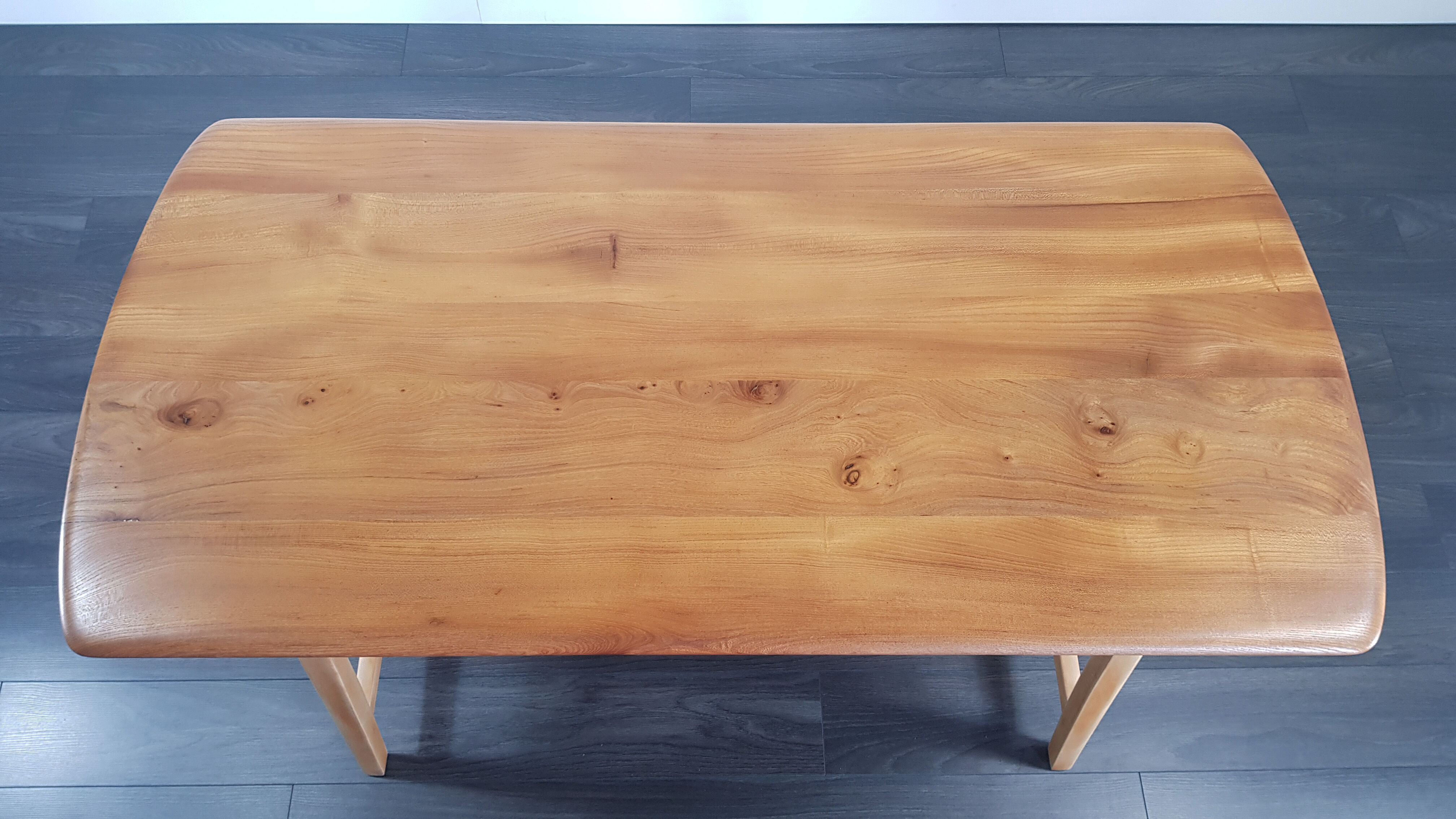 Ercol CC 41 plank dining table, 1950s